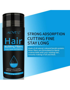 Fibras Capilares Aliver Marrón Oscuro 27,5g Unisex 2