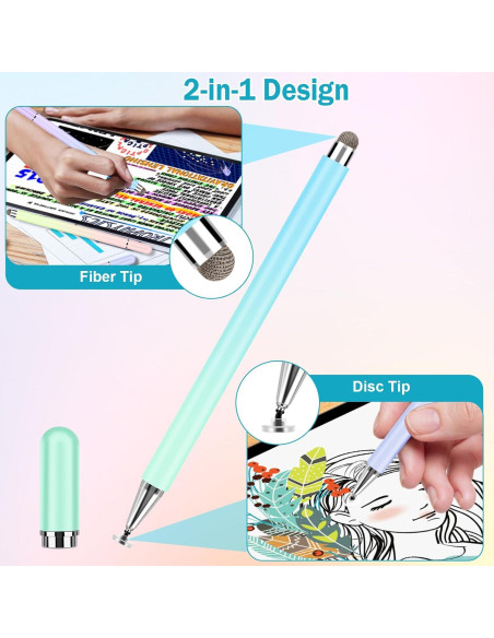 Lápices Stylus 2 en 1 CCIVV para Pantallas Táctiles - 4 Pcs Lápices Stylus 2 en 1 CCIVV para Pantallas Táctiles - 4 Pcs