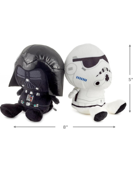 Peluches Magnéticos Star Wars Hallmark Darth Vader y Stormtrooper Peluches Magnéticos Star Wars Hallmark Darth Vader y Stormtrooper