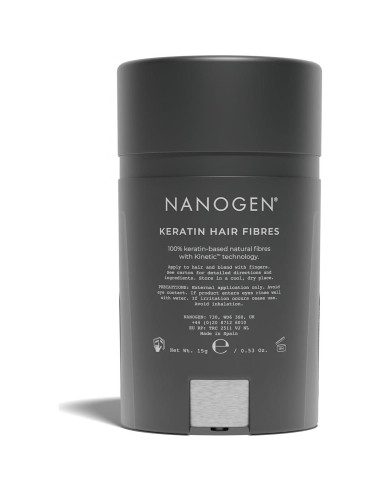 Fibras de Queratina Pangaea Marrón Oscuro 15g Volumen