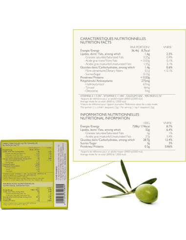 Cápsulas de Extracto de Hoja de Olivo Orgánico OLIVIE 100g