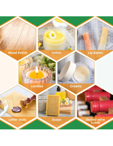 Pellets de Cera de Abeja Natural FROKO 4.5kg para Velas y Cuidado de la Piel