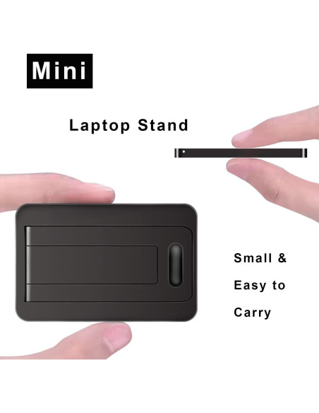 Soporte Mini para Laptop DRM Plegable Ergonómico Negro Soporte Mini para Laptop DRM Plegable Ergonómico Negro