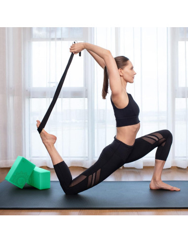 Bloques de Yoga Overmont 2 Piezas EVA Antideslizante 23x15x8cm