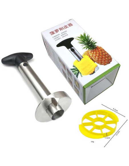 Cortador y Descorazonador de Piña AllStyle - Acero Inoxidable Cortador y Descorazonador de Piña AllStyle - Acero Inoxidable