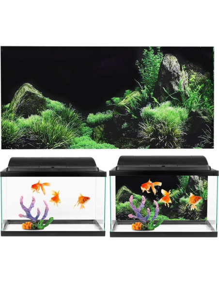 Póster de Acuario 3D PVC Autoadhesivo Zerodis 61x30 cm Póster de Acuario 3D PVC Autoadhesivo Zerodis 61x30 cm