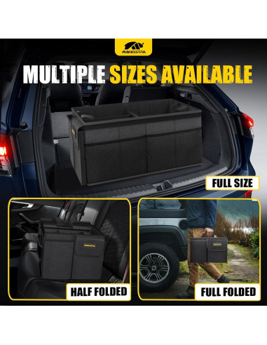 Organizador de Maletero MIKKUPPA 50L Plegable Negro