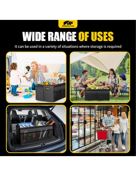 Organizador de Maletero MIKKUPPA 50L Plegable Negro Organizador de Maletero MIKKUPPA 50L Plegable Negro
