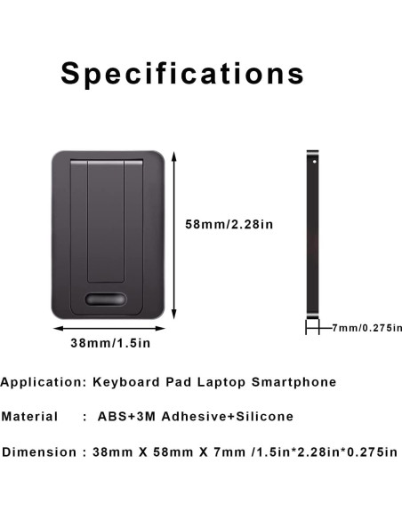 Soporte Mini para Laptop DRM Plegable Ergonómico Negro Soporte Mini para Laptop DRM Plegable Ergonómico Negro