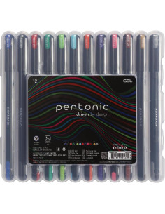 Bolígrafos de Gel y Punta de Bola Pentonic - 22 Unidades, 0.6-1.0mm 2