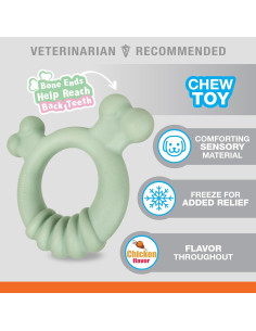 Anillo de Masticar para Cachorros Nylabone Sabor Pollo 15.2cm 2
