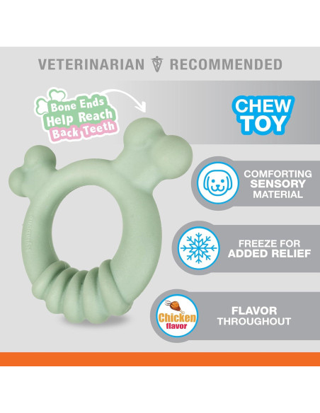 Anillo de Masticar para Cachorros Nylabone Sabor Pollo 15.2cm Anillo de Masticar para Cachorros Nylabone Sabor Pollo 15.2cm