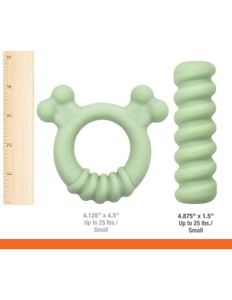 Anillo de Masticar para Cachorros Nylabone Sabor Pollo 15.2cm Anillo de Masticar para Cachorros Nylabone Sabor Pollo 15.2cm