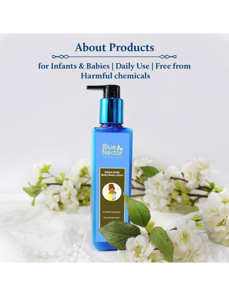 Loción Corporal para Bebés Blue Nectar Niraa Ghee 100 ml Loción Corporal para Bebés Blue Nectar Niraa Ghee 100 ml