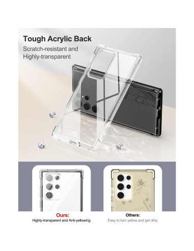 Funda Transparente SURITCH para Samsung Galaxy S22 Ultra 6.8"