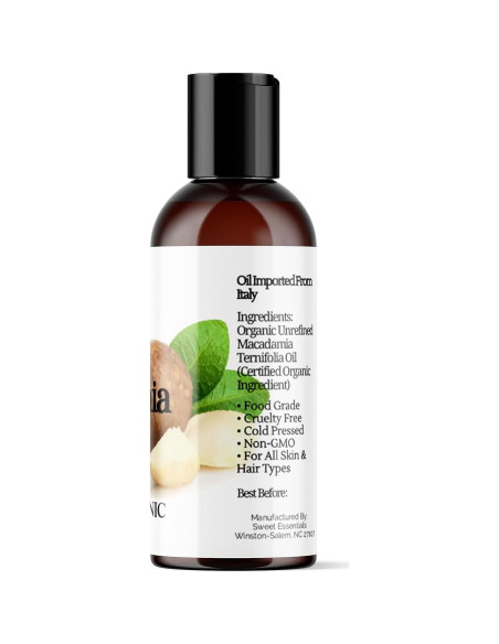 Aceite de Nuez de Macadamia Orgánico Sweet Essentials 60ml Aceite de Nuez de Macadamia Orgánico Sweet Essentials 60ml