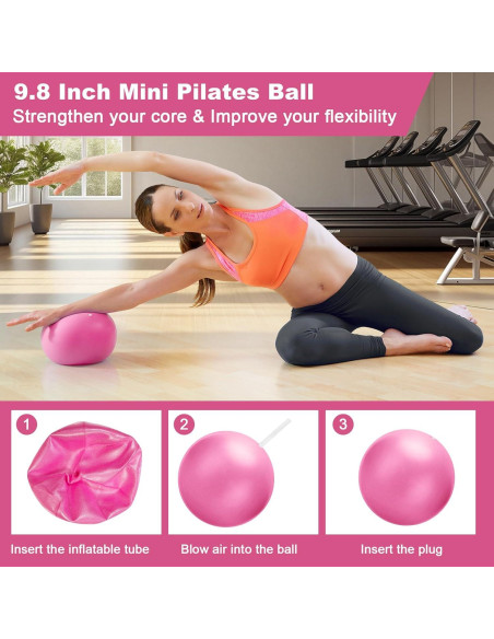Kit de Pilates para Mujeres Dilobio DB-Sport-01 14 Piezas Rosa Kit de Pilates para Mujeres Dilobio DB-Sport-01 14 Piezas Rosa