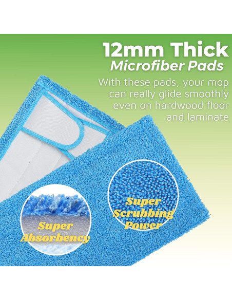 Paño de Microfibra Reutilizable Flammi para Swiffer 31.75 cm - Paquete de 2 Paño de Microfibra Reutilizable Flammi para Swiffer 31.75 cm - Paquete de 2