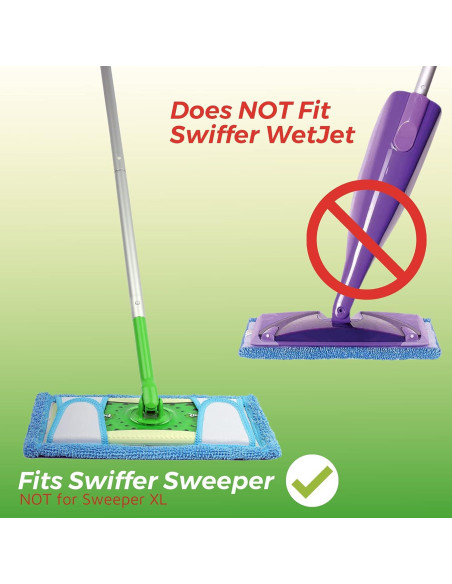 Paño de Microfibra Reutilizable Flammi para Swiffer 31.75 cm - Paquete de 2 Paño de Microfibra Reutilizable Flammi para Swiffer 31.75 cm - Paquete de 2
