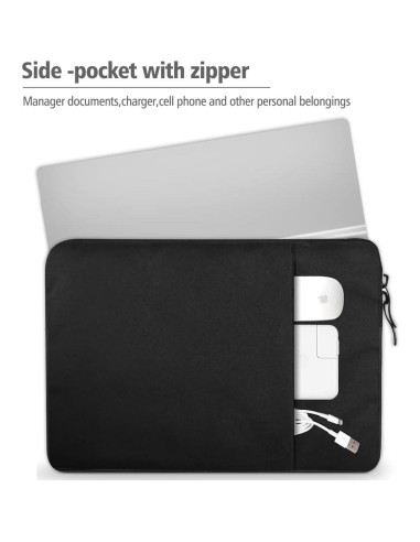 Funda Protectora UPERFECT 16.1" Negra Impermeable con Bolsillo