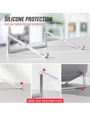 Soporte Plegable para Laptop TBITD Aluminio Ergonómico 11-15.6"