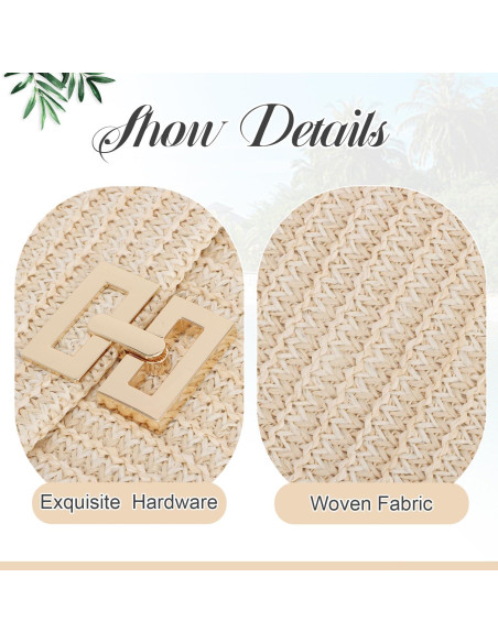 Bolso de mano de paja Freie Liebe para mujeres - Beige Bolso de mano de paja Freie Liebe para mujeres - Beige