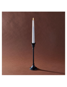 Soporte para Velas Taper LampLust, 23 cm, Negro Mate, Aluminio