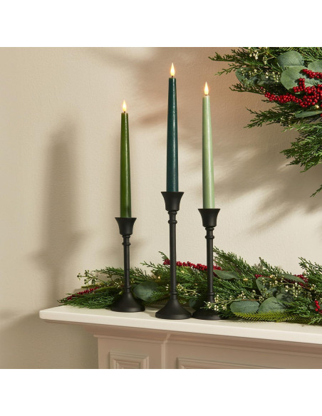 Soporte para Velas Taper LampLust, 23 cm, Negro Mate, Aluminio Soporte para Velas Taper LampLust, 23 cm, Negro Mate, Aluminio
