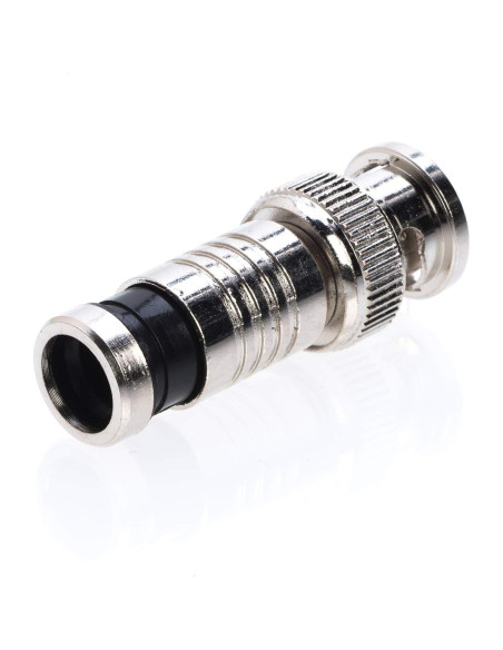 Conector Coaxial BNC RG59 Macho Satmaximum - Paquete de 10 Conector Coaxial BNC RG59 Macho Satmaximum - Paquete de 10
