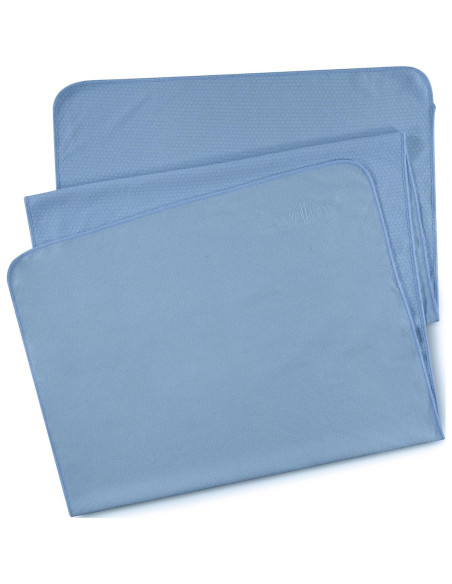 Toalla de Yoga Antideslizante Wellrox 187x66 cm Azul Microfibra Toalla de Yoga Antideslizante Wellrox 187x66 cm Azul Microfibra