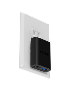 Cargador de pared USB iHome AC Pro 2 puertos 18g negro