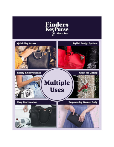 Buscador de Llaves para Bolsos Elegante - Organizador de Auto y Accesorio de Mano