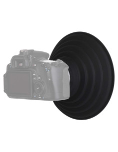 Capucha de Lente de Cámara STSEETOP 50-70mm Plegable y Reversible