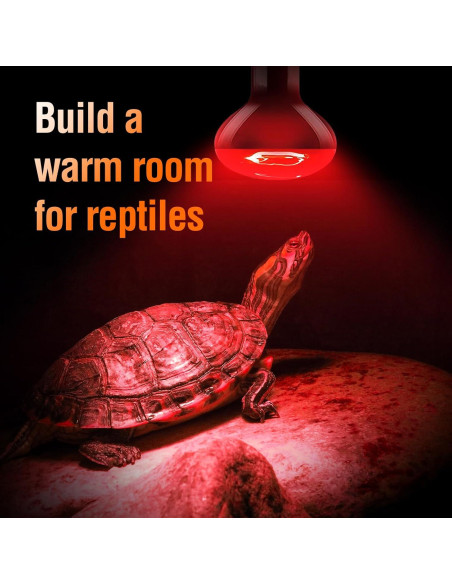 Lámpara de Calor Nocturna Roja LEOTERRA R80 para Reptiles 2PACK Lámpara de Calor Nocturna Roja LEOTERRA R80 para Reptiles 2PACK