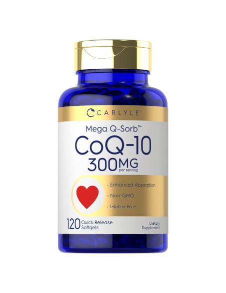 Carlyle CoQ10 300mg Mega Q-Sorb 120 Gelatinas Blandas Carlyle CoQ10 300mg Mega Q-Sorb 120 Gelatinas Blandas