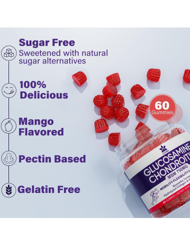Gomitas de Glucosamina y Condroitina LILICARE 60 Unidades