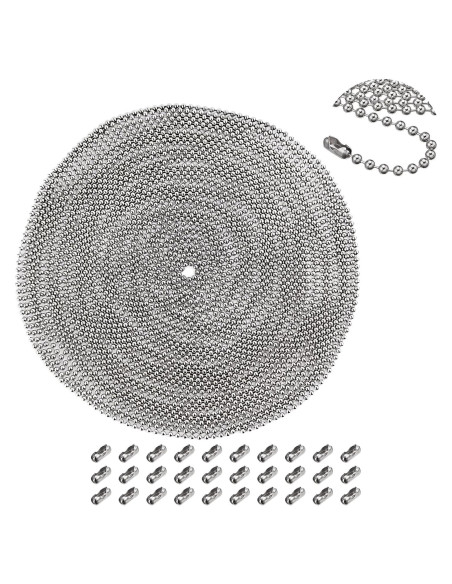 Cadena de bola de acero inoxidable 10m 2.4mm Dotlite Cadena de bola de acero inoxidable 10m 2.4mm Dotlite