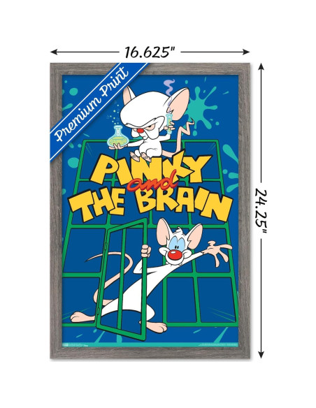 Póster Enmarcado Trends International Pinky And The Brain 56.8x37.4cm Póster Enmarcado Trends International Pinky And The Brain 56.8x37.4cm