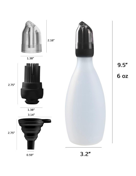 Brocha de Silicona Gourmet Easy Baste Easy Negra 315C Brocha de Silicona Gourmet Easy Baste Easy Negra 315C