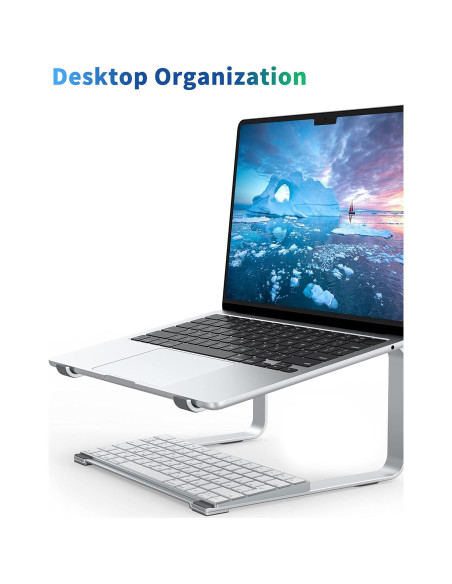 Soporte para Laptop Soundance LLS1 Ergonómico Plata 12-17.3" Soporte para Laptop Soundance LLS1 Ergonómico Plata 12-17.3"