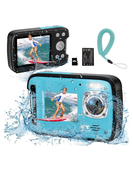 Cámara Submarina YEEIN 4K 48MP Doble Pantalla Impermeable Cámara Submarina YEEIN 4K 48MP Doble Pantalla Impermeable