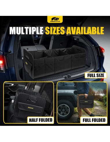 Organizador de Maletero MIKKUPPA 105L Plegable Negro