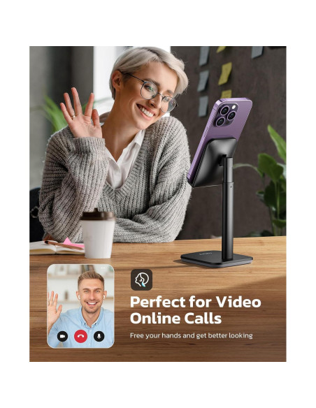 Soporte para Teléfono Nulaxy T1 Ajustable Altura y Ángulo Soporte para Teléfono Nulaxy T1 Ajustable Altura y Ángulo