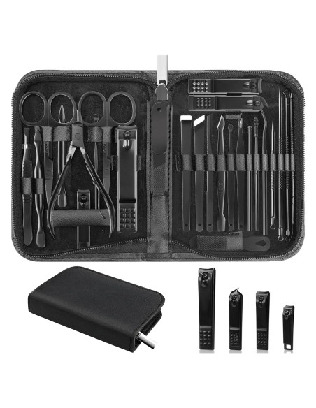 Set de Manicura y Pedicura Luck Around 26 Piezas Acero Inoxidable Set de Manicura y Pedicura Luck Around 26 Piezas Acero Inoxidable