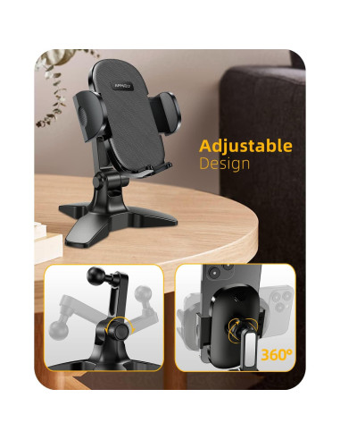 Soporte para Teléfono Wiiki-Tech L3HB-HBFT Ajustable Negro