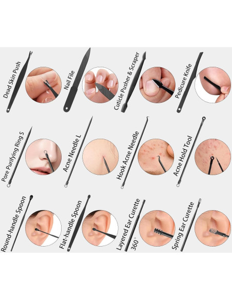 Set de Manicura y Pedicura Luck Around 26 Piezas Acero Inoxidable Set de Manicura y Pedicura Luck Around 26 Piezas Acero Inoxidable