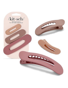 Pinzas Planas Kitsch Terracota 3pcs - Para Todo Tipo de Cabello