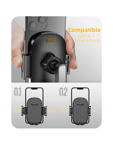 Soporte para Teléfono Wiiki-Tech L3HB-HBFT Ajustable Negro