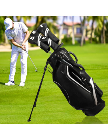 Cubiertas de Palos de Golf Frimon 4PCS Negro Caricatura