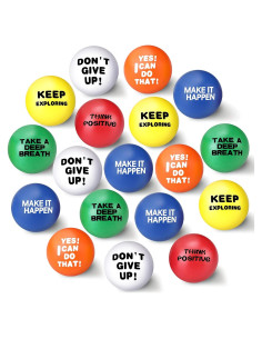 Chivao 40 Pelotas de Estrés Coloridas de Espuma Motivacionales